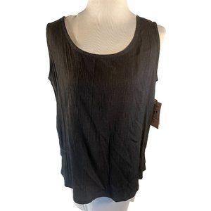 Jaclyn Smith Classic Black Tank Women Size Medium